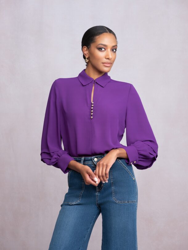 Alison Sheri Blouse A46247 - Purple