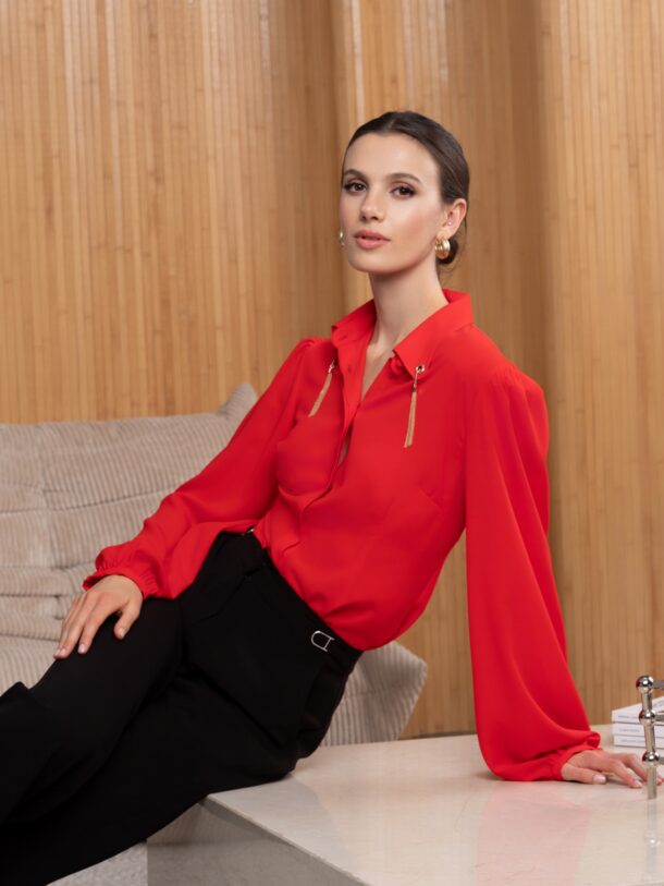 Alison Sheri Shirt A46445 - Red