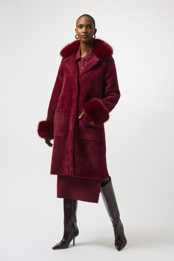 Joseph Ribkoff Sweater Coat 243923F25 - Merlot