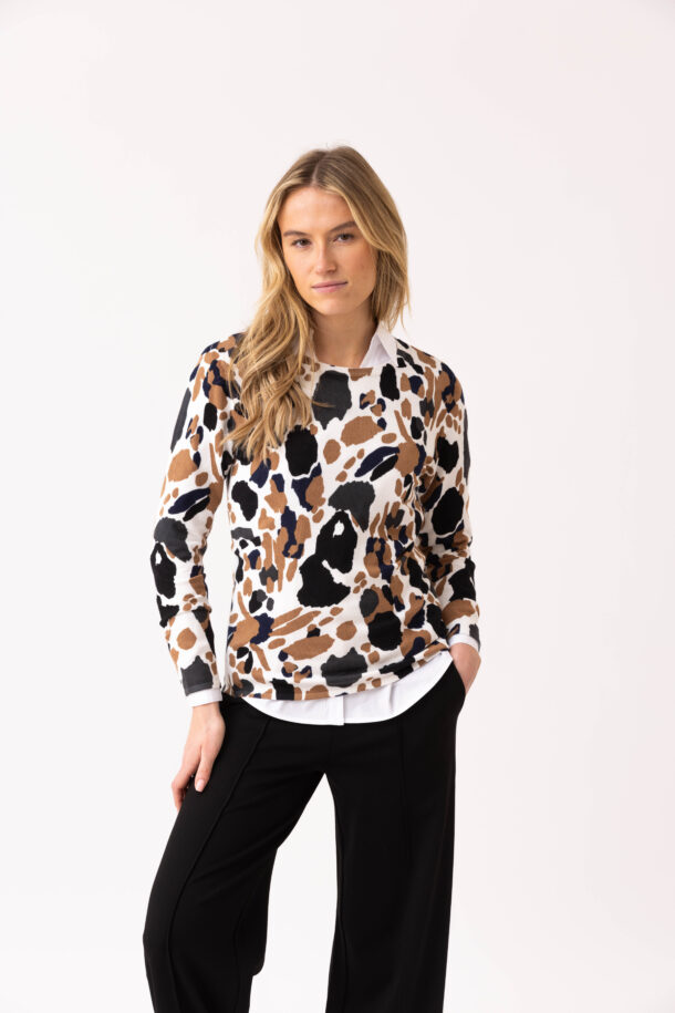 Marble Sweater 7994 - Tobacco