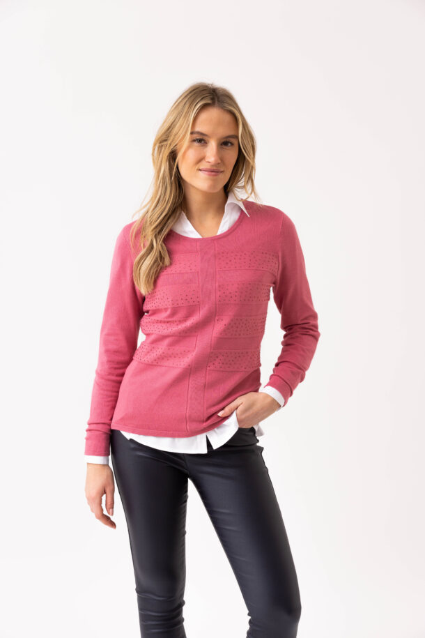 Marble Sweater 8013 - Rose