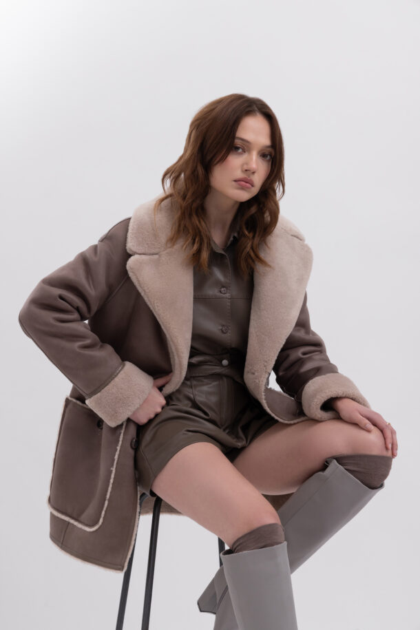 Urban Code Reversable Coat BJ20020 - Taupe