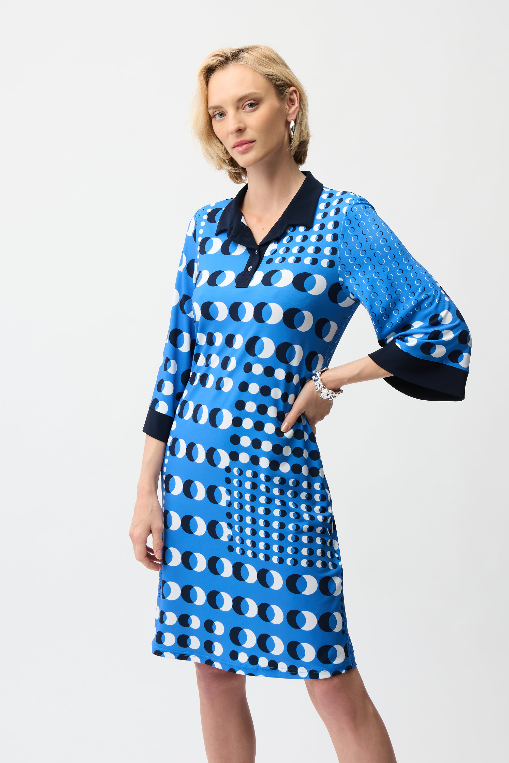Joseph Ribkoff Sweater 261963 Midnight Blue/Vanilla