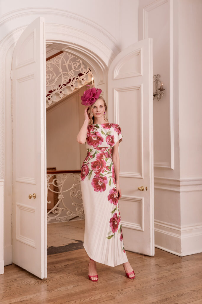 John Charles 66809B - Ecru/Peony